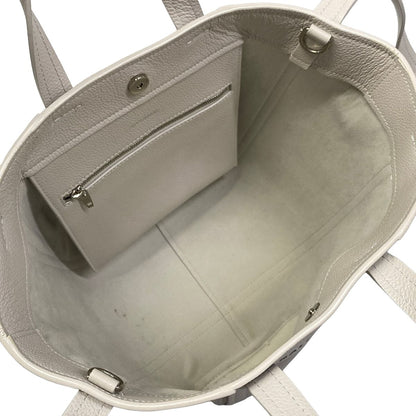 Balenciaga Tote Everyday 2.0 North South Small Shoulder Light Gray Leather — view 7