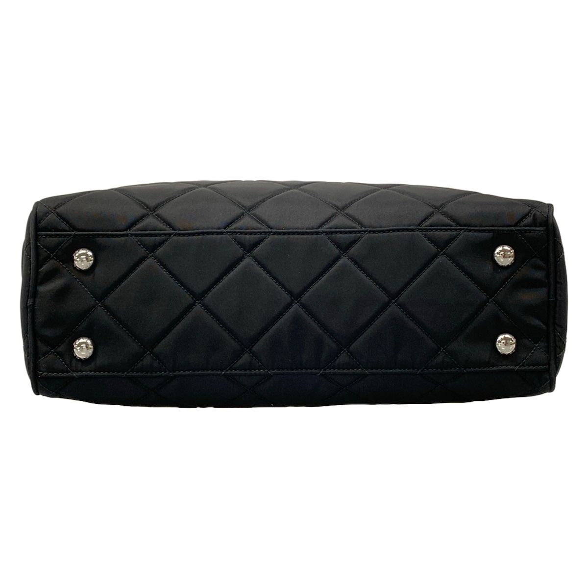 Prada Shoulder Bag Black Quilted Chain Leather — view 5