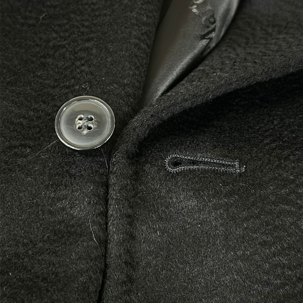 Max Mara Coat 34 XS Manuela Black Long Sleeve Length Winter — view 9