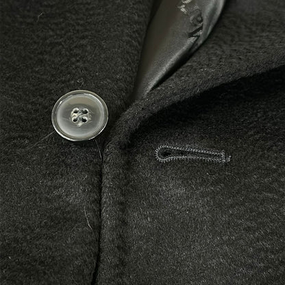 Max Mara Coat 34 XS Manuela Black Long Sleeve Length Winter — view 9