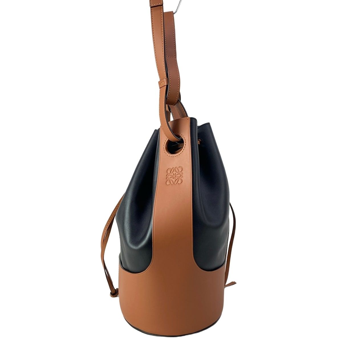 Loewe Shoulder Bag Balloon Large Black Brown 2-Way Drawstring — view 2