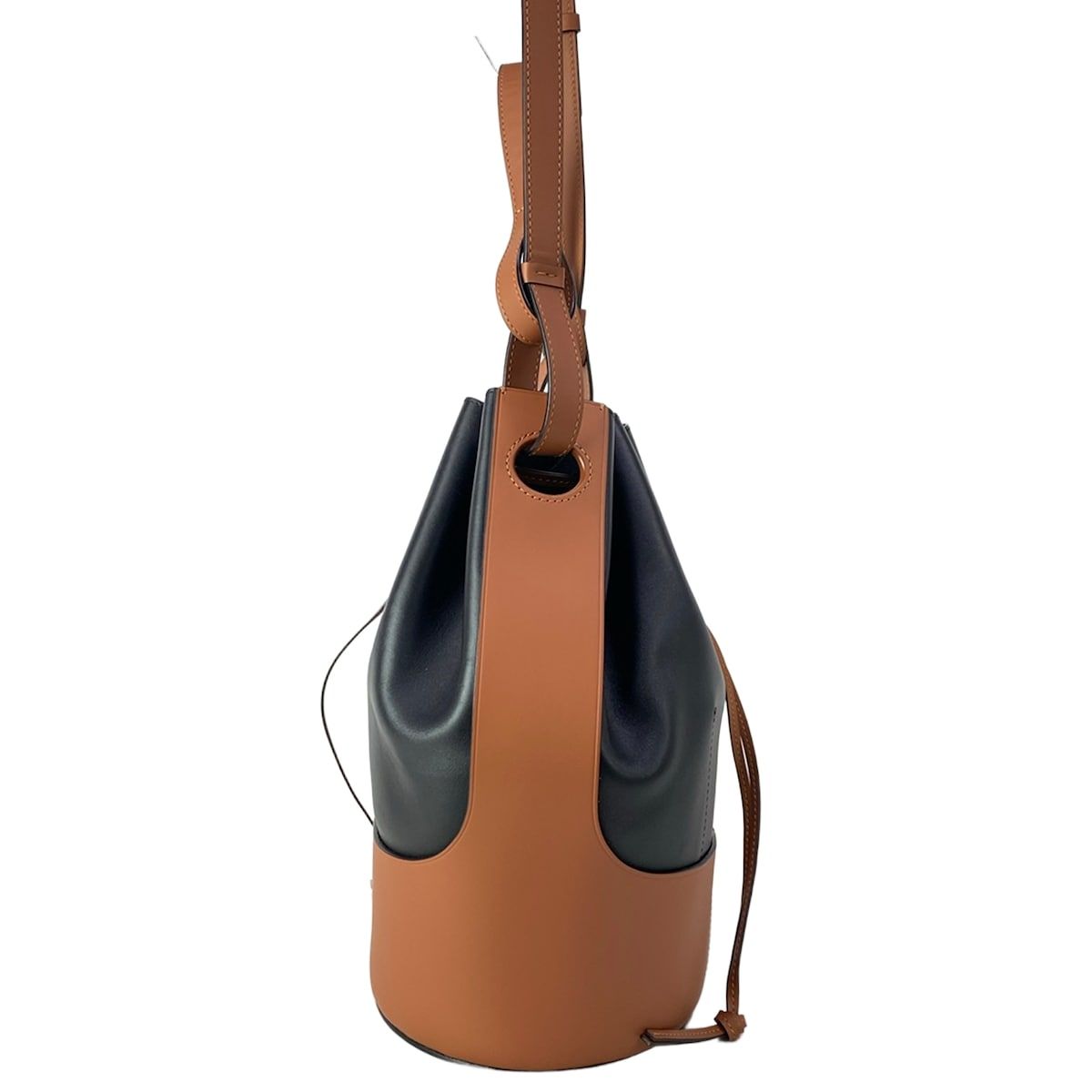 Loewe Shoulder Bag Balloon Large Black Brown 2-Way Drawstring — view 4