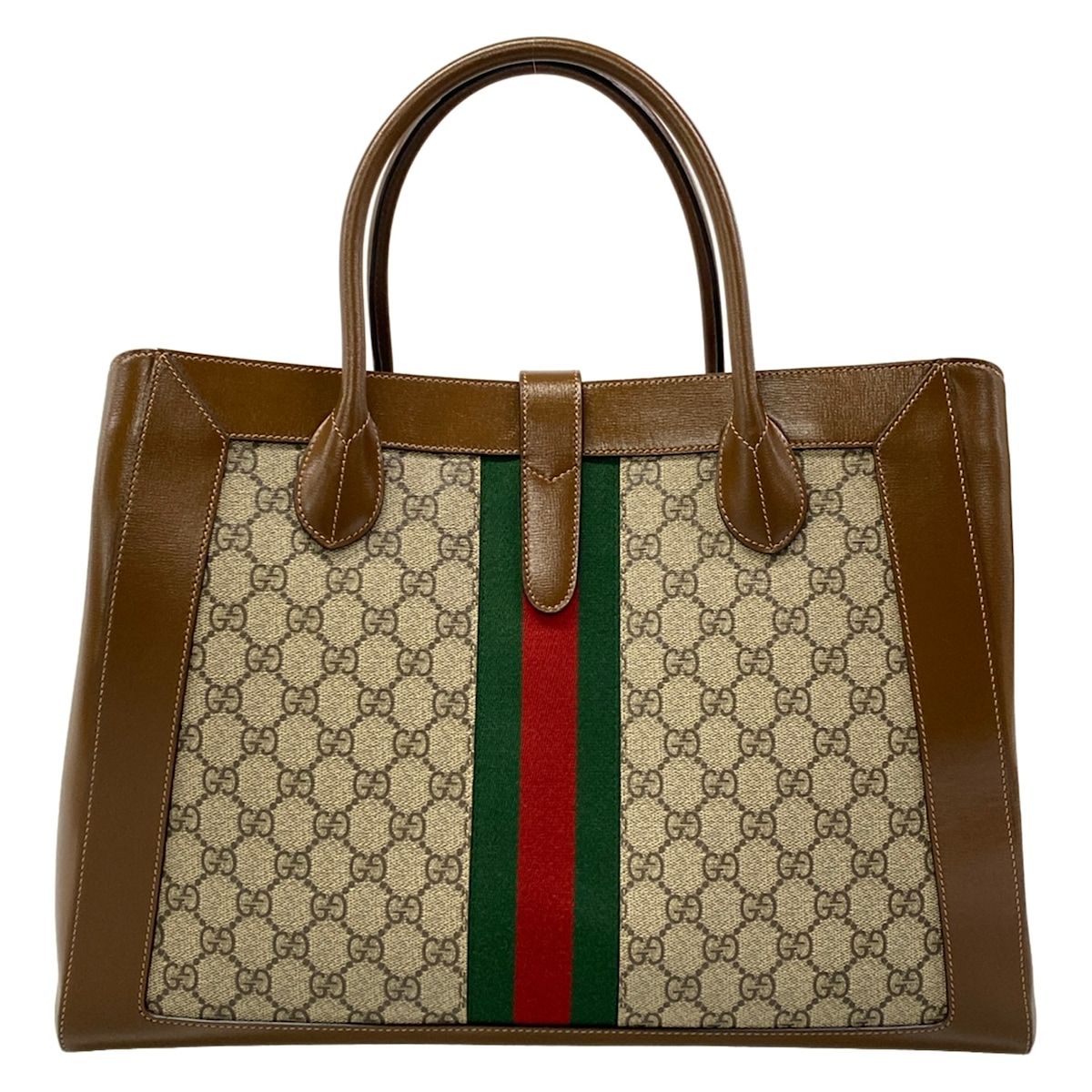 Gucci Tote Jackie Large Beige Dark Brown Multi Leather — view 3
