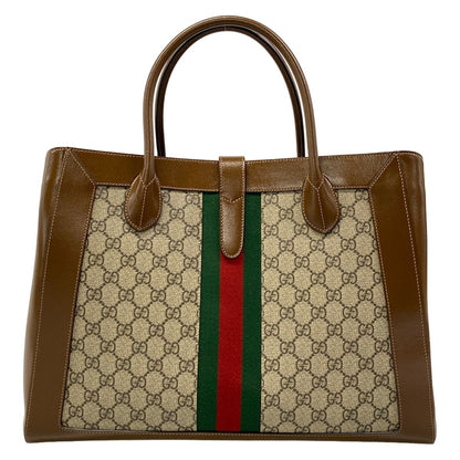 Gucci Tote Jackie Large Beige Dark Brown Multi Leather — view 3