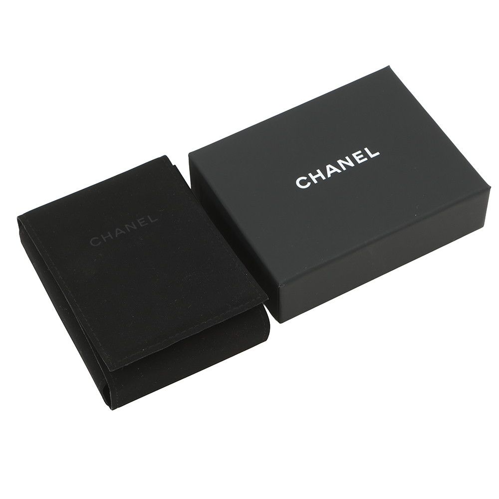 Chanel Necklace CC Logo Line Stone a — view 7