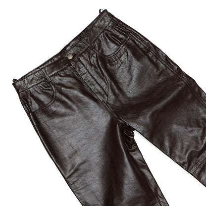 Gucci Pants Straight Leather Lambskin 46 — view 3