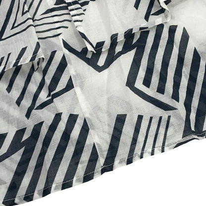 Chanel Skirt CC Logo Cotton 38 White Black — view 4