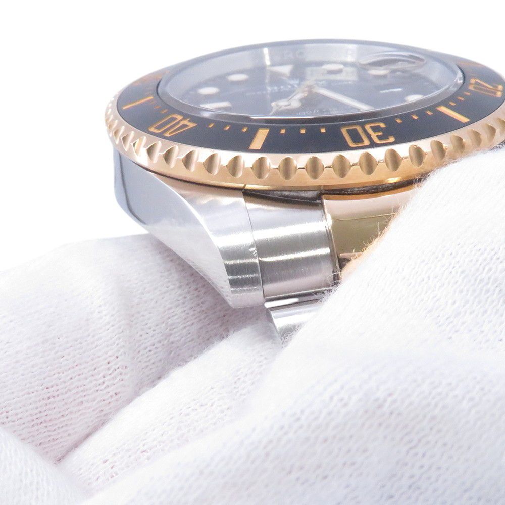 Rolex Sea Dweller SS 18k Yellow Gold Roulette Watch Black Dial — view 6