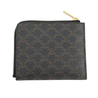Celine Coin Case Triomphe with Card Holder Leather Purse — view 3
