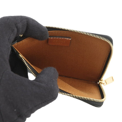Celine Coin Case Triomphe with Card Holder Leather Purse — view 5