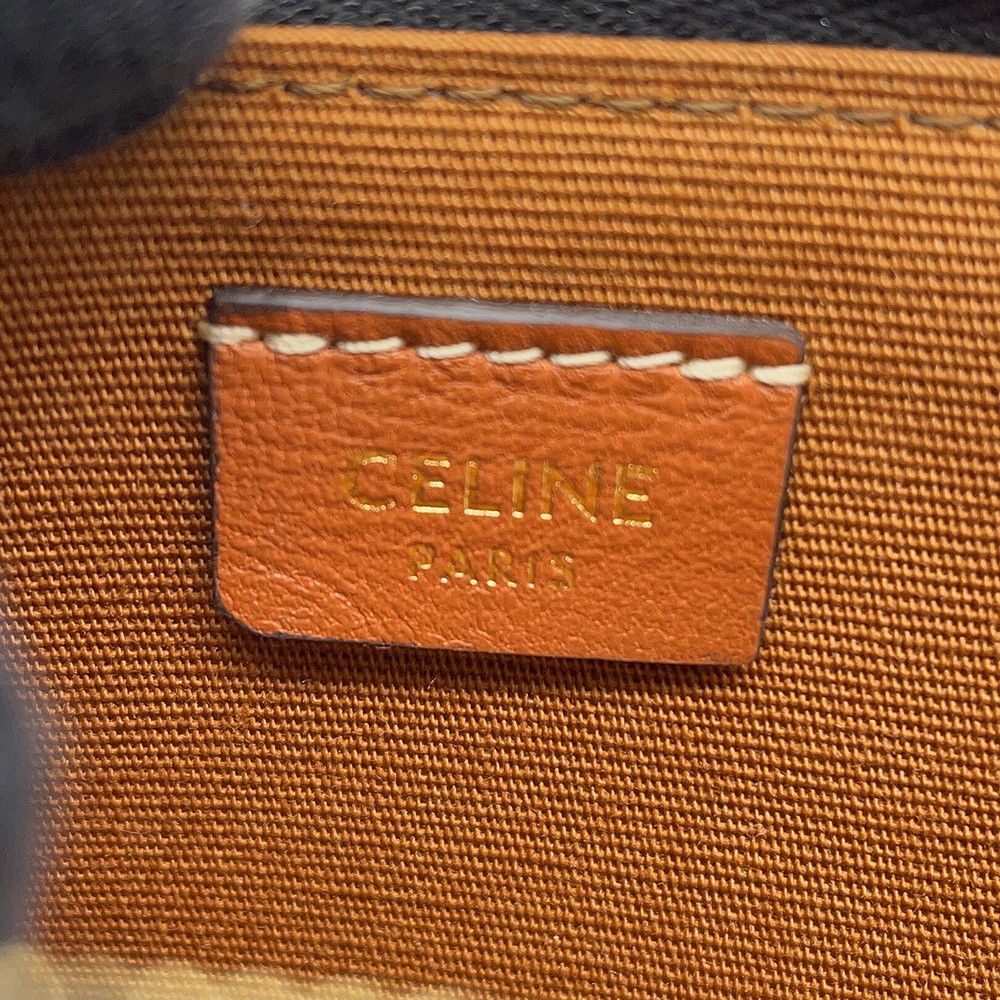 Celine Coin Case Triomphe with Card Holder Leather Purse — view 8