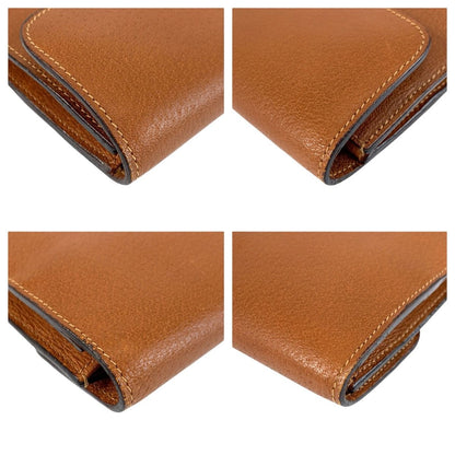 Gucci Brown Gold Leather 017 123 Clutch — view 5