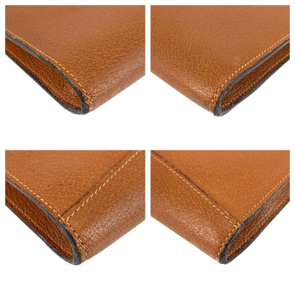 Gucci Brown Gold Leather 017 123 Clutch — view 4