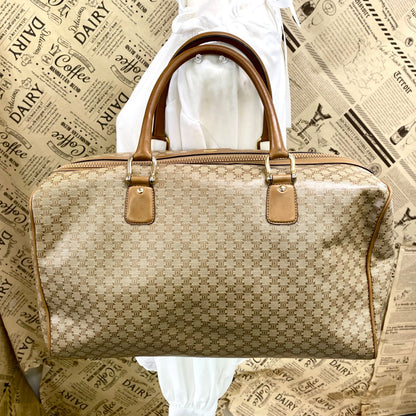 Celine Handbag Boston White Macadam Travel Business Mothers — view 2