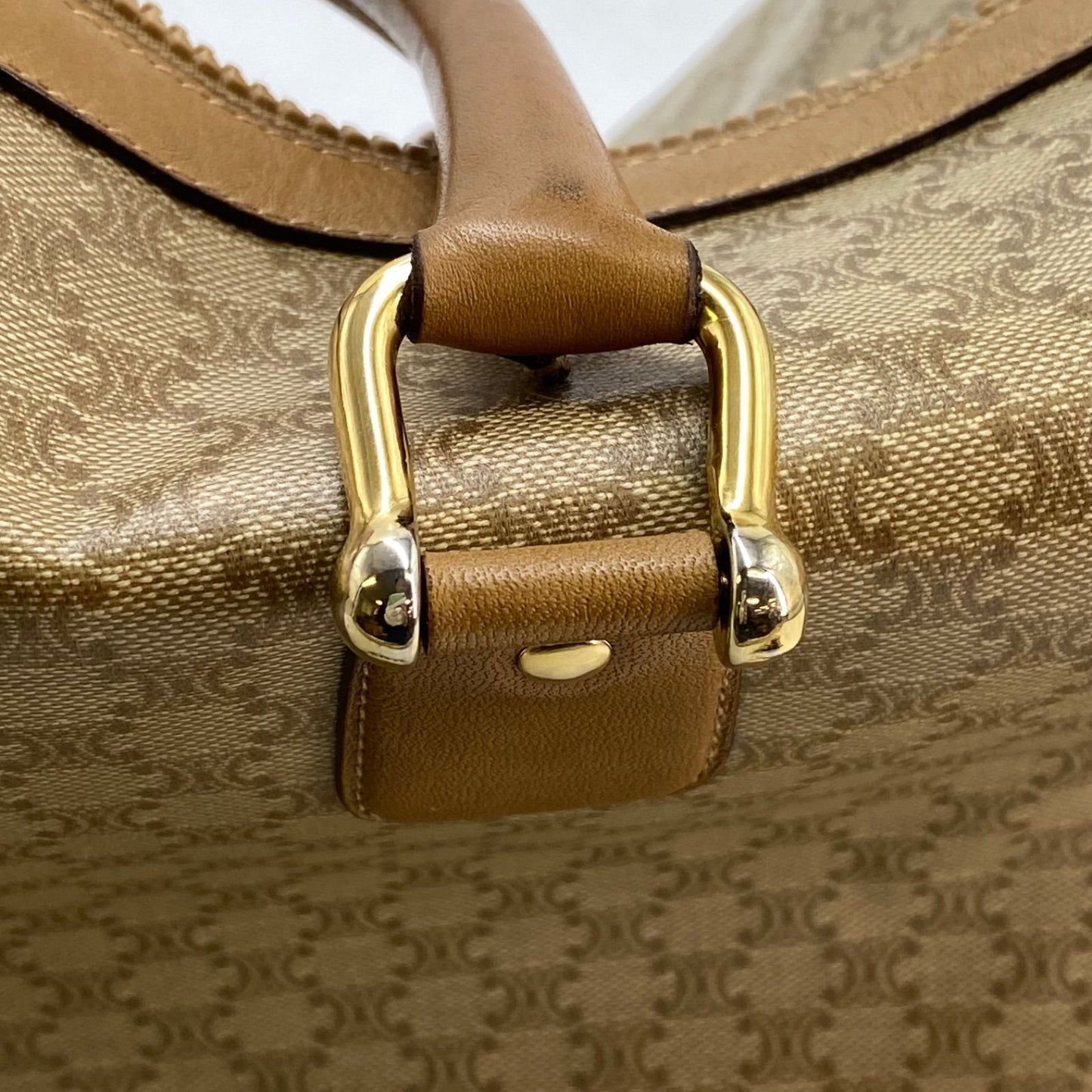 Celine Handbag Boston White Macadam Travel Business Mothers — view 8