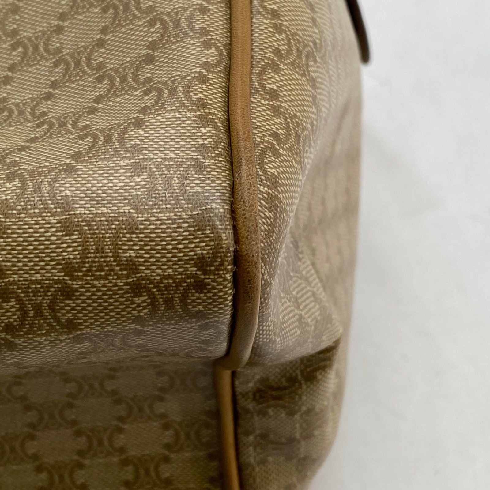 Celine Handbag Boston White Macadam Travel Business Mothers — view 9