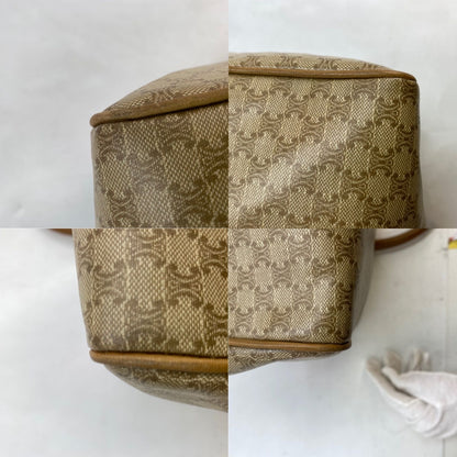 Celine Handbag Boston White Macadam Travel Business Mothers — view 6