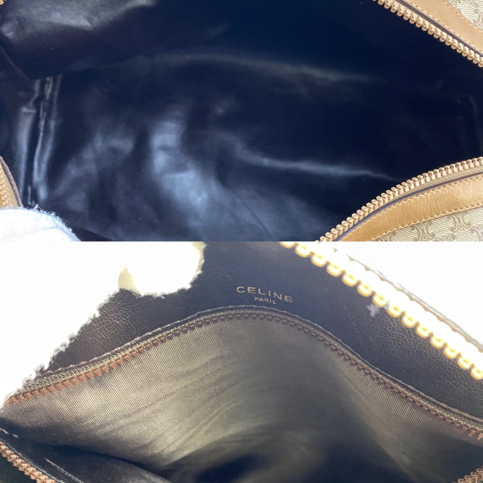 Celine Handbag Boston White Macadam Travel Business Mothers — view 7