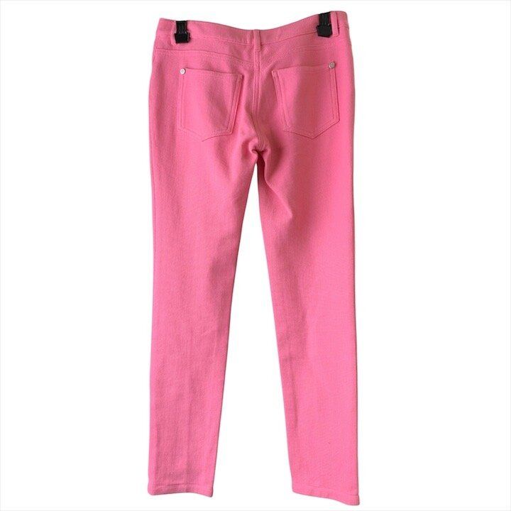 Chanel CC Logo Button Low Waist Pants Trousers Pink 36 Sizes Cotton Y2k — view 2