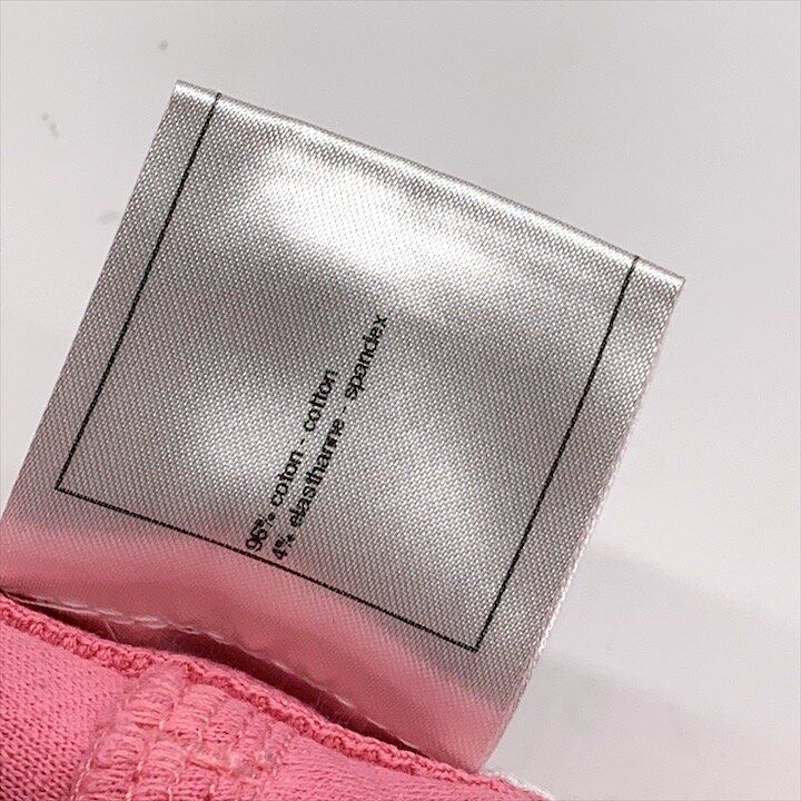 Chanel CC Logo Button Low Waist Pants Trousers Pink 36 Sizes Cotton Y2k — view 6
