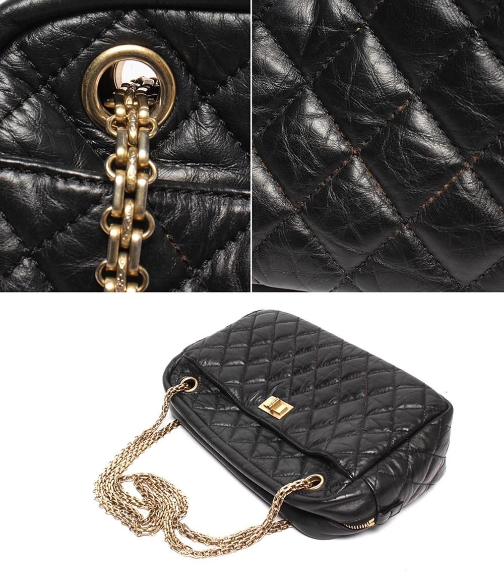 Chanel Chain Shoulder Bag Gold Calfskin Quilted — view 8