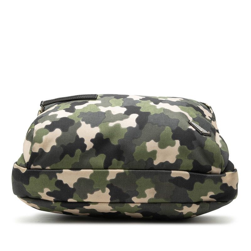 Prada Camouflage Pattern Tote Shoulder Bag 2-Way Green Canvas — view 3