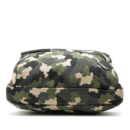 Prada Camouflage Pattern Tote Shoulder Bag 2-Way Green Canvas — view 3