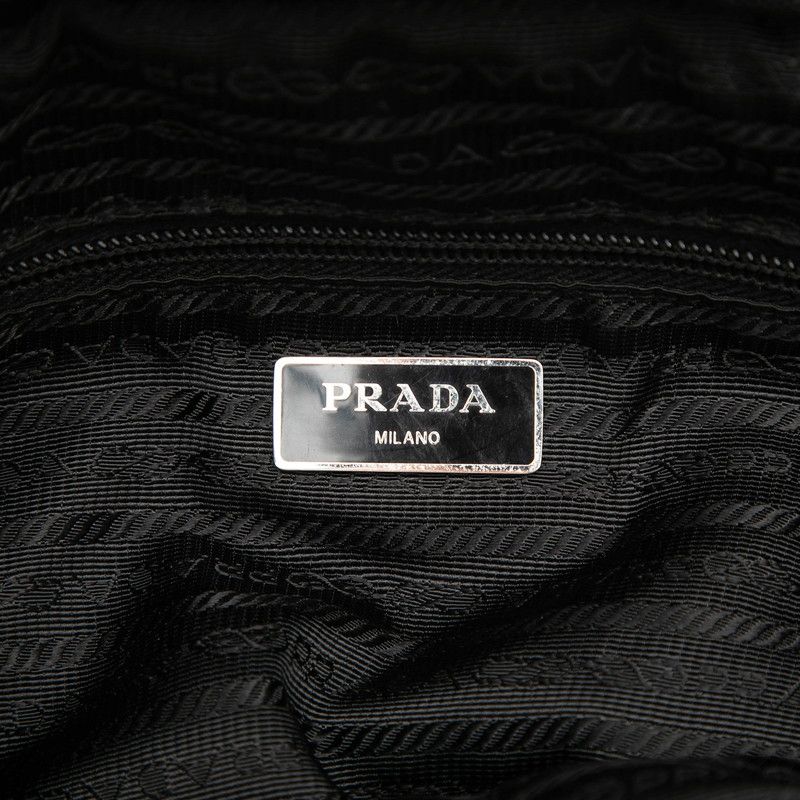 Prada Camouflage Pattern Tote Shoulder Bag 2-Way Green Canvas — view 5