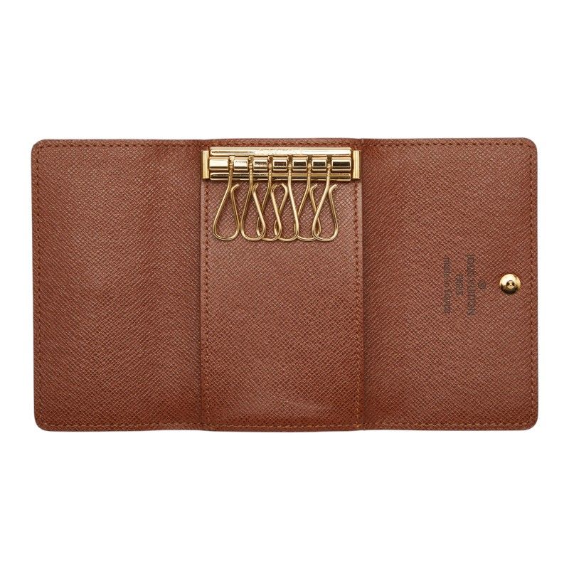 Louis Vuitton Monogram Multicles 6 Key Case 6 Brown Leather 1- Key Holder — view 6