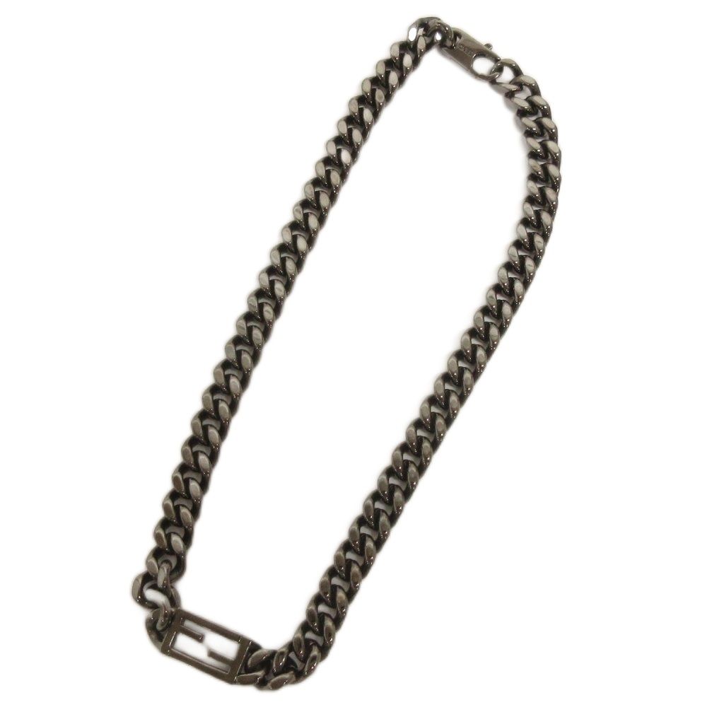 Fendi Baguette Necklace Chain Black — view 2