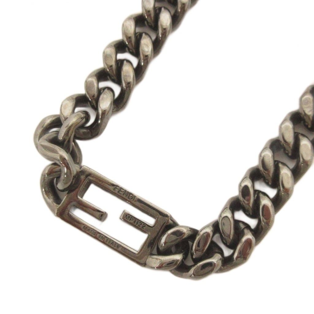 Fendi Baguette Necklace Chain Black — view 4