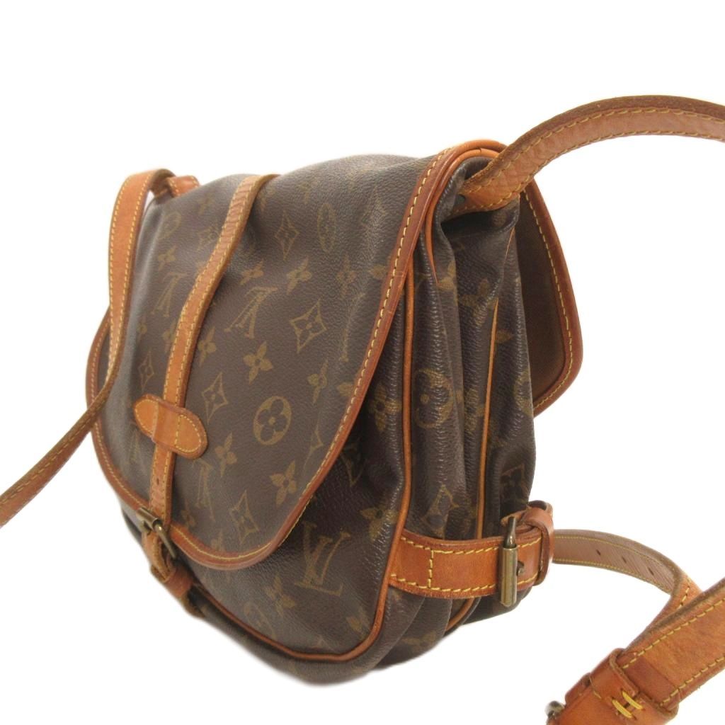 Louis Vuitton Saumur 30 Monogram Shoulder Bag Crossbody Brown — view 2