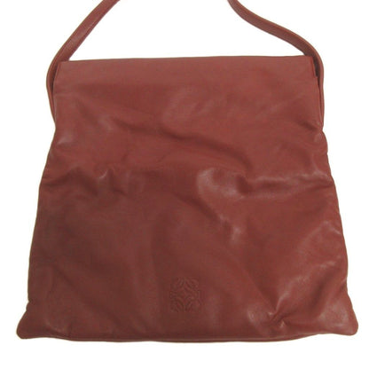 Loewe Anagram Shoulder Bag Crossbody Leather Wine Red — view 2