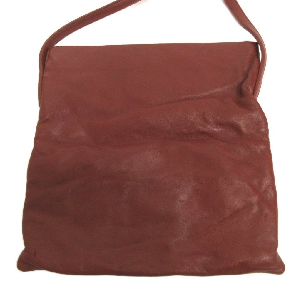 Loewe Anagram Shoulder Bag Crossbody Leather Wine Red — view 3