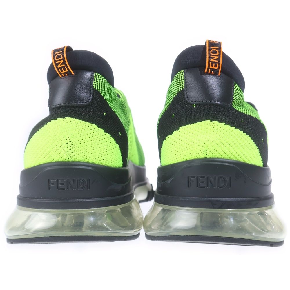 Fendi Lace Up Sneakers Shoes Low Cut Yellow — view 3