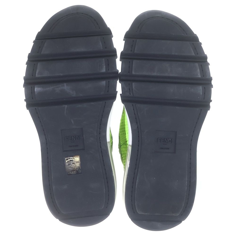Fendi Lace Up Sneakers Shoes Low Cut Yellow — view 5