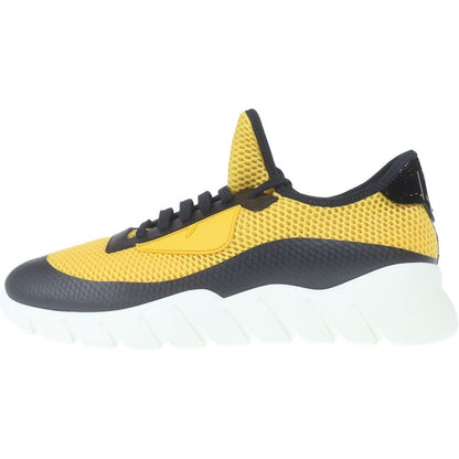 Fendi Mesh Sneakers Black Yellow