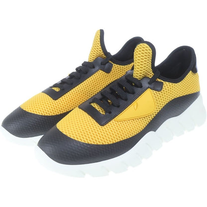 Fendi Mesh Sneakers Black Yellow — view 2
