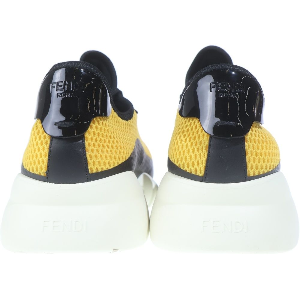 Fendi Mesh Sneakers Black Yellow — view 3