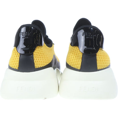Fendi Mesh Sneakers Black Yellow — view 3