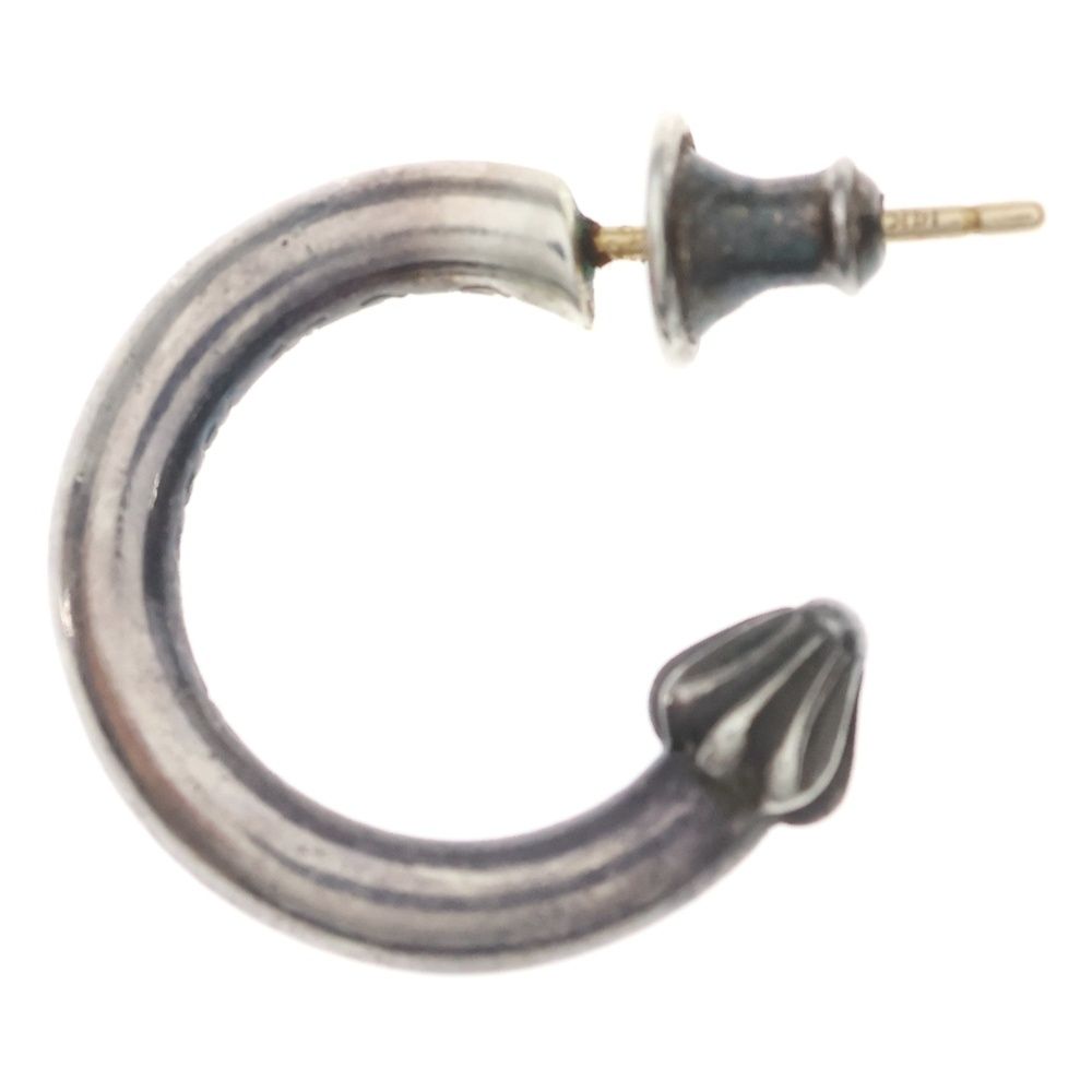 Chrome Hearts Hoop Plain Earrings Silver — view 3