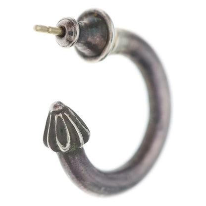 Chrome Hearts Hoop Plain Earrings Silver — view 2