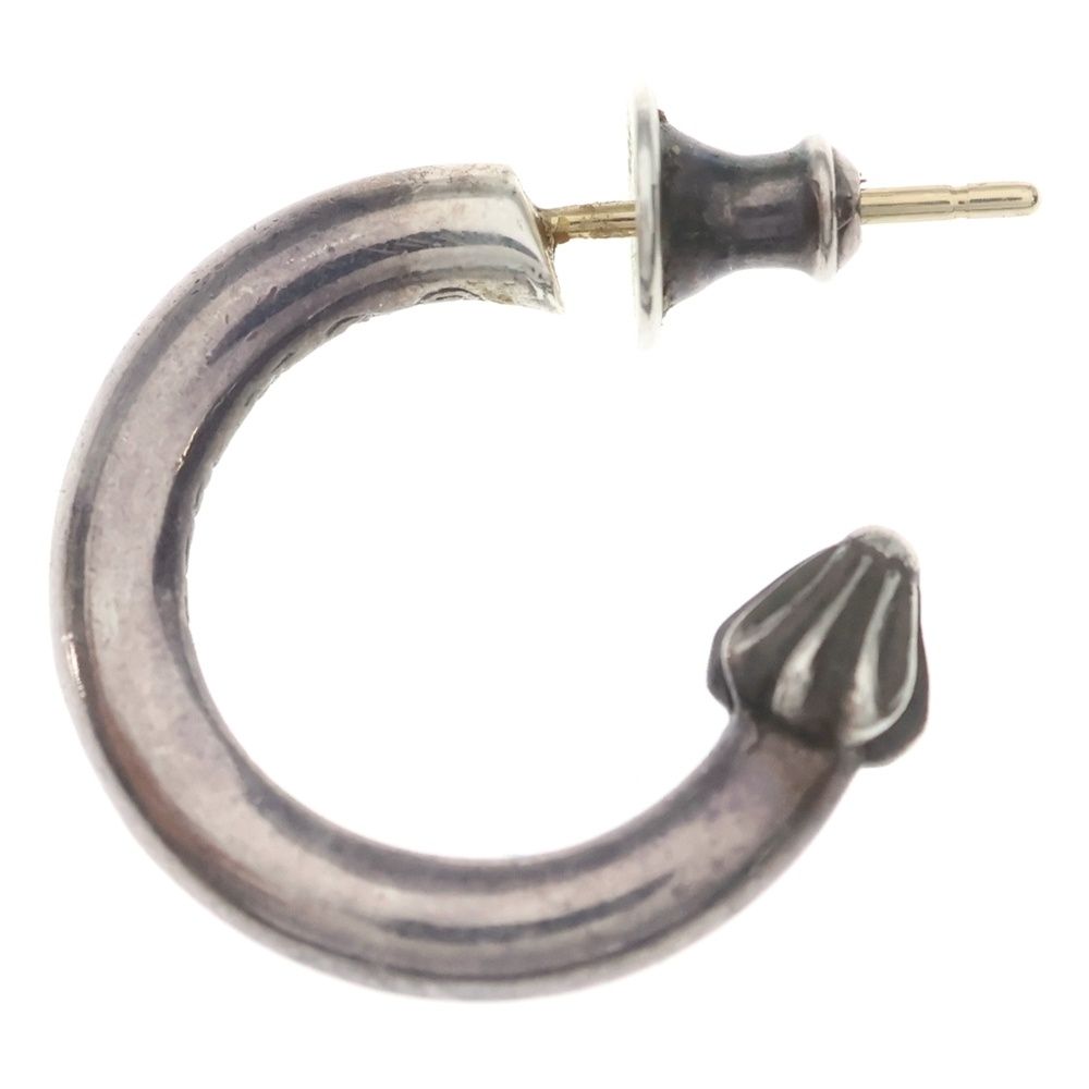 Chrome Hearts Hoop Plain Earrings Silver — view 3