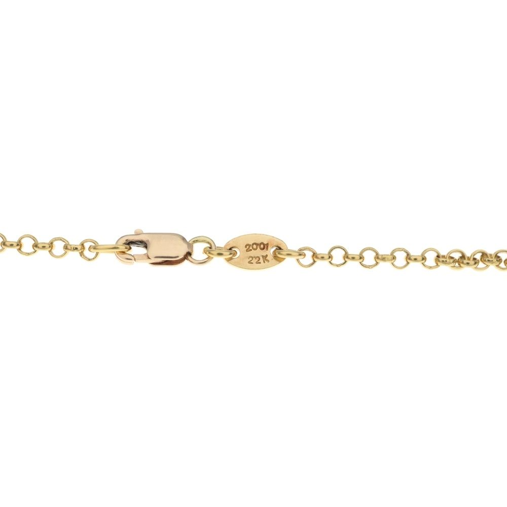 Chrome Hearts 22k Neckchain Roll Chain Necklace Gold — view 6