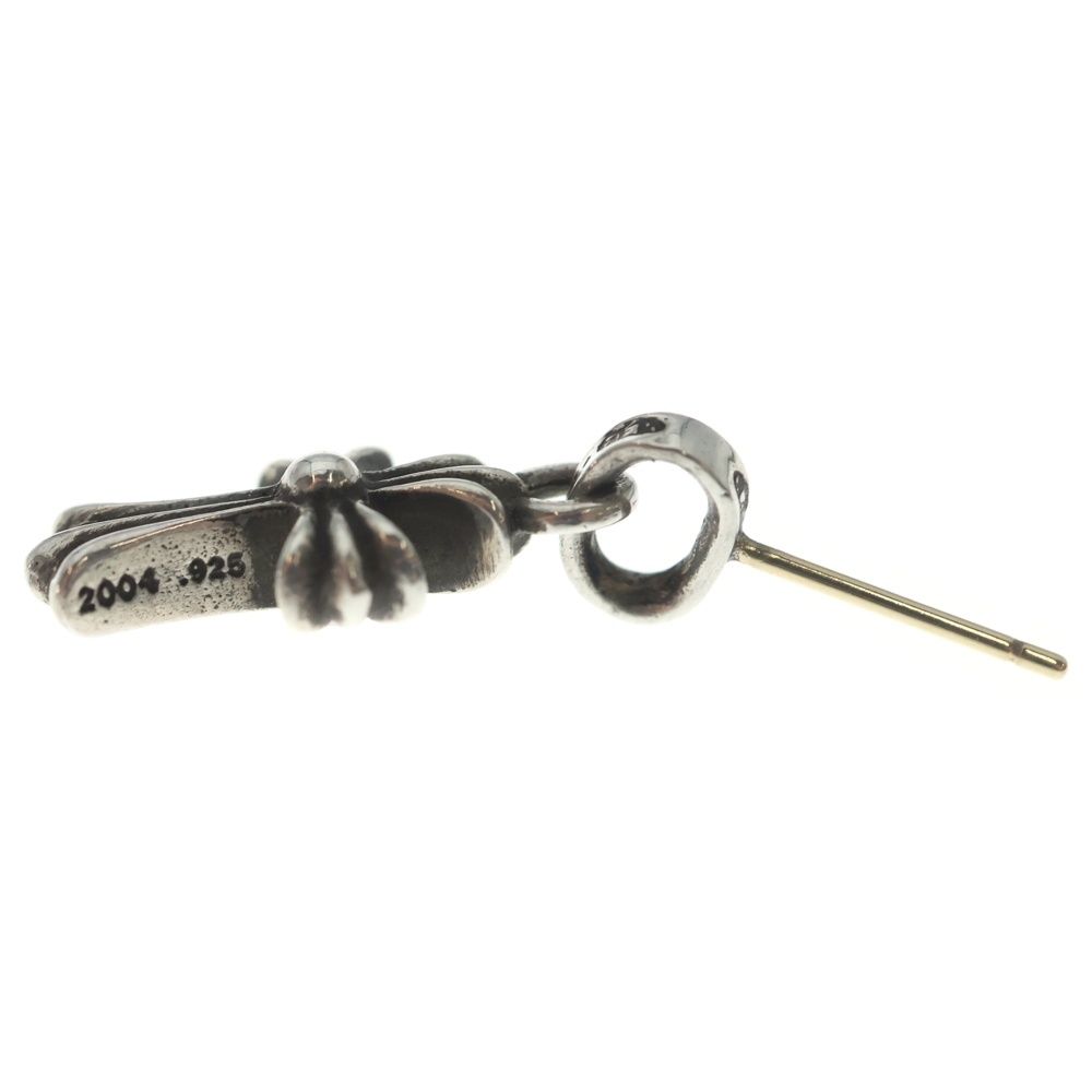 Chrome Hearts Bby Pprchn Baby Fat Cross Drop Earrings Silver — view 3