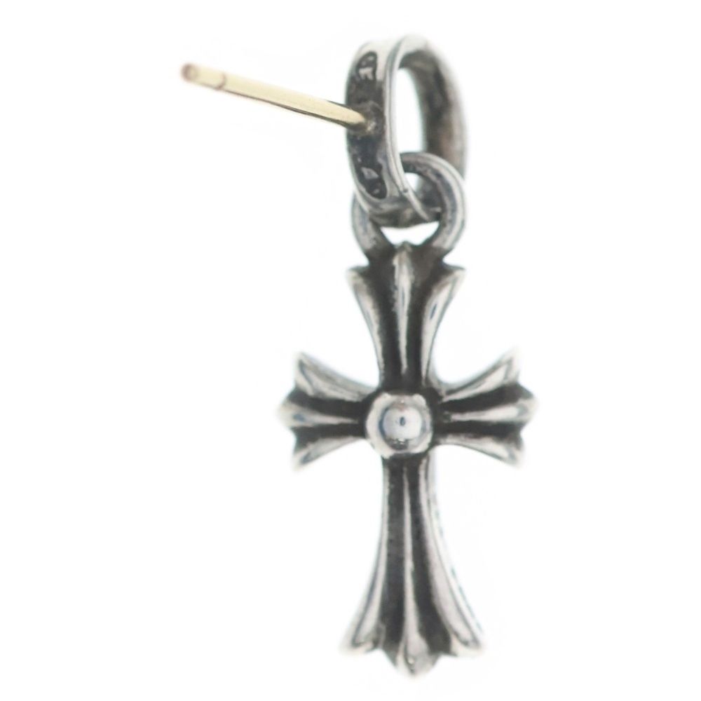 Chrome Hearts Bby Pprchn Baby Fat Cross Drop Earrings Silver — view 2