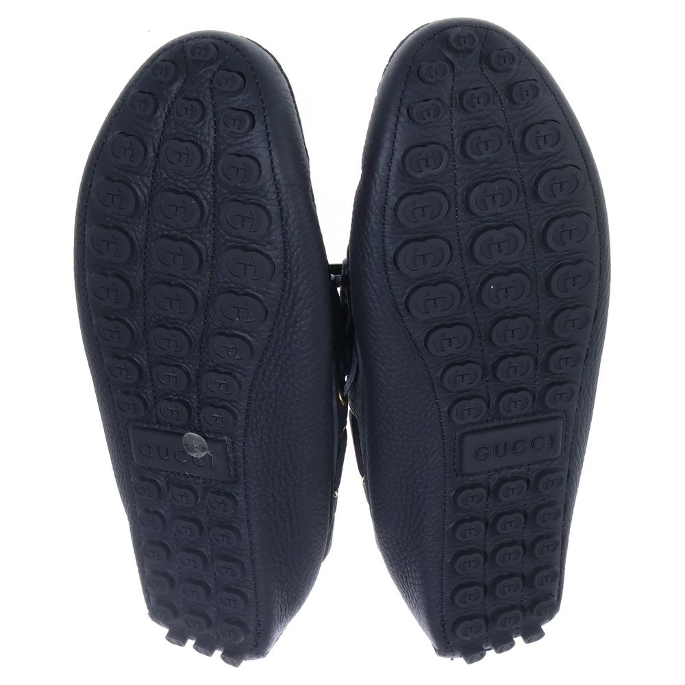 Gucci Driver Loafers Interlocking Moccasins Black — view 5