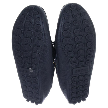 Gucci Driver Loafers Interlocking Moccasins Black — view 5