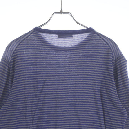 Prada High Gee Pullover Knit Border Blue Sweater — view 4