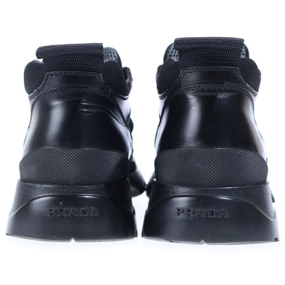 Prada Trekking Shoes Vibram Sole Leather Switch 903 Low Cut Sneakers Black — view 3